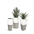 Color Pot Concrete Black Big Flower Vase Tall Color Flower Vase Home Decor Flower Pot Planter