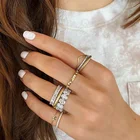 Jewelry 14k Diamond Gemnel New Design Fashion Jewelry Women 14k Gold Plated Bohemia Pave Diamond Ring