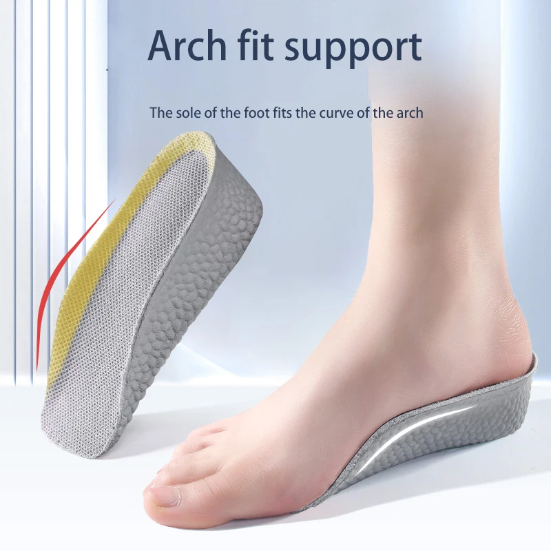 Shock Absorbing Height Increasing Insoles Soft Shoe Pads Shock Absorbing Height Increasing Insoles Soft Shoe Pads