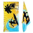 Beach Beach Poncho Surf Beach Towel Textile Supplier 100% Cotton Printed Large Beach Towels Private Label Customize