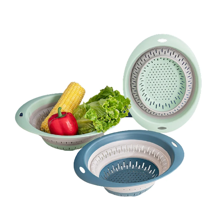 Collapsible Colanders Strainers Food Colander for Draining Pasta Fruits Vegetables Kitchen Tool