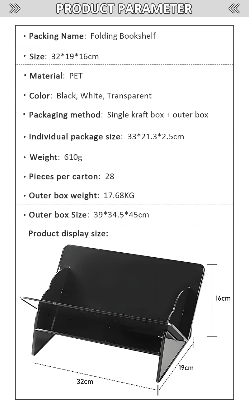 product durable pet bookshelf storage rack thickened foldable desktop organizer quality quality storage holder for living room irregular-4