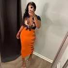 Skirt Long Designer Woman Bandage Skirt With Holes Long Stretch Skirt