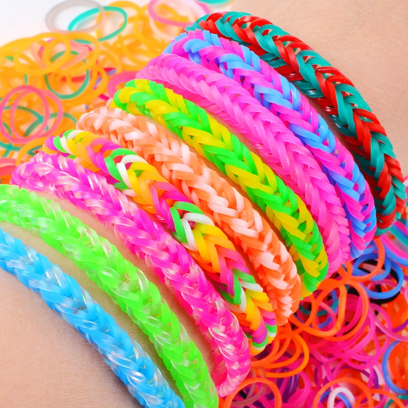 New Arrival Colorful Beads For Jewelry Making Rubber Bands Bracelet Kit Diy Art and Craft Material Set