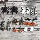 Earrings Amazon New Earrings Set Spider Web Pumpkin Ghost Bat Dangle Stud Earrings Halloween Charm Earrings
