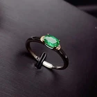 Emerald Ring Made In China Superior Quality Engagement Green Emerald Gemstone Ring