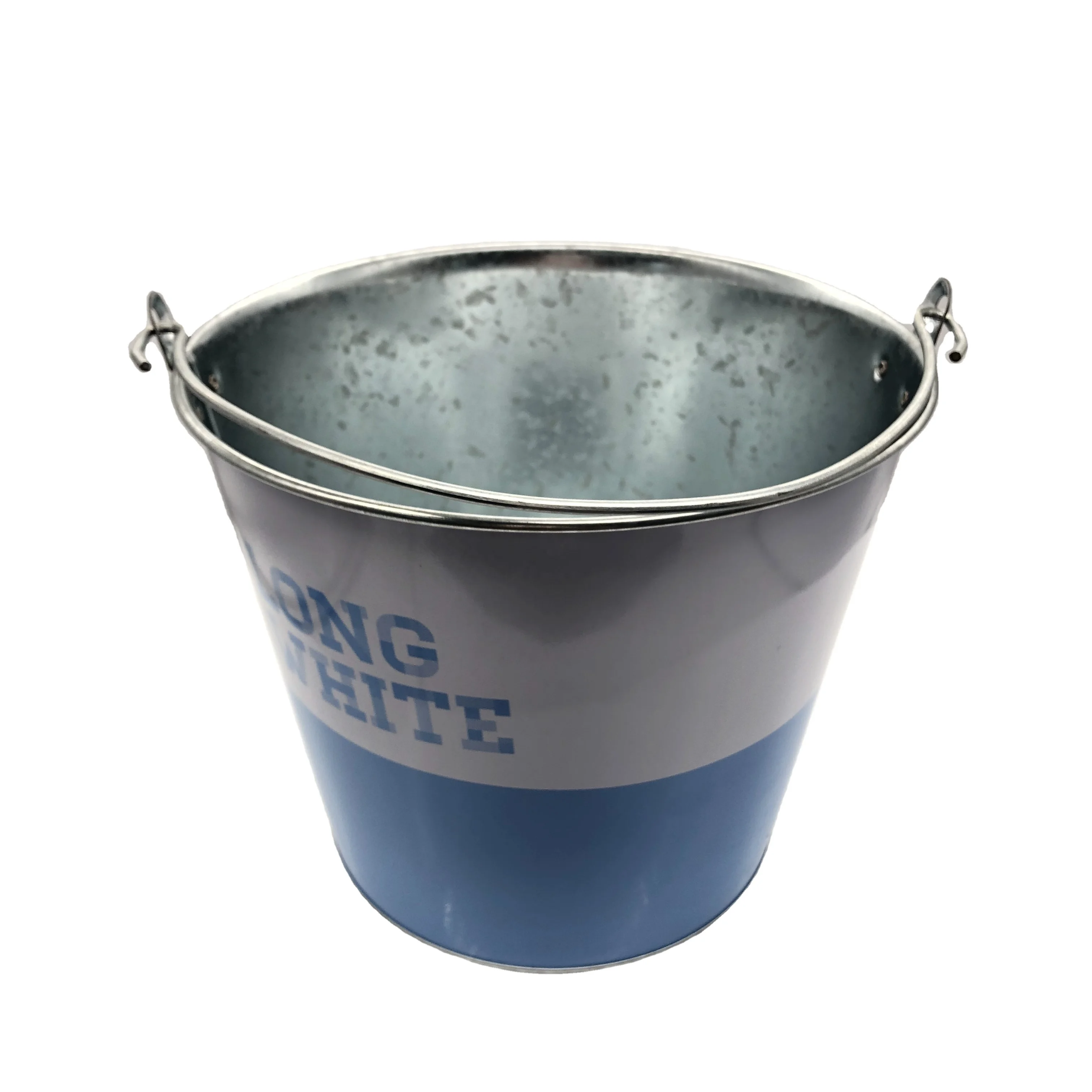 230*170*185mm  ice tin bucket galvanized 5L metal beer bucket with handle for sale