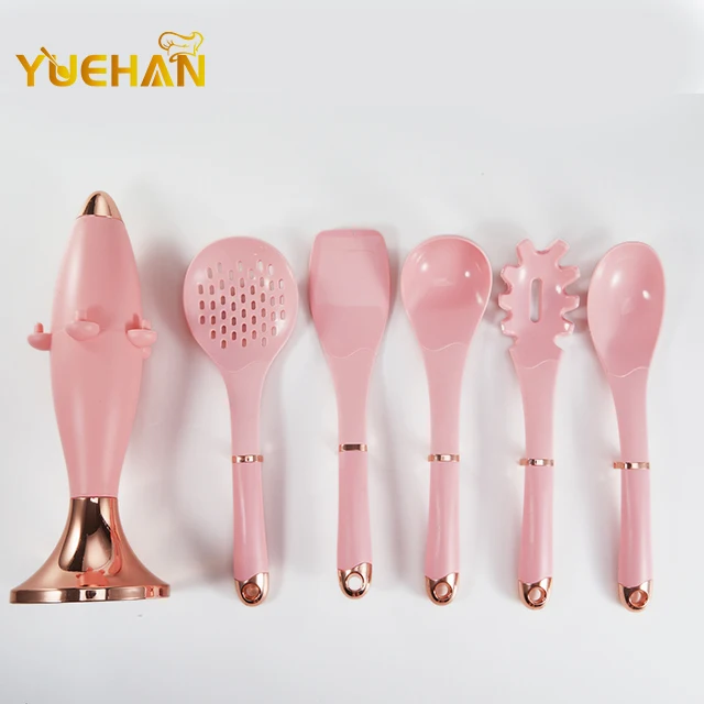 Best Design 6 Pcs Wholesale Modern Soft Touch Silicone Kitchen Accessories Gift Cooking Tools Utensil Set