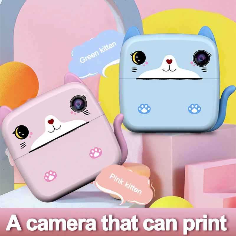 Factory Kids Camera Instant Printer Cameras Christmas BirthdayGifts for Kids Photo Paper Toddler Digital Camera