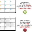 Dry Erase Calendar For Refrigerator 17*12 Inch Monthly Magnetic Dry Erase Calendar For Refrigerator