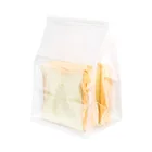 Paper Bread Packaging Paper Bags Food Grade Bags Toast/cake/ Bread Paper Bag Packaging With Rolled Edge By Iron Wire