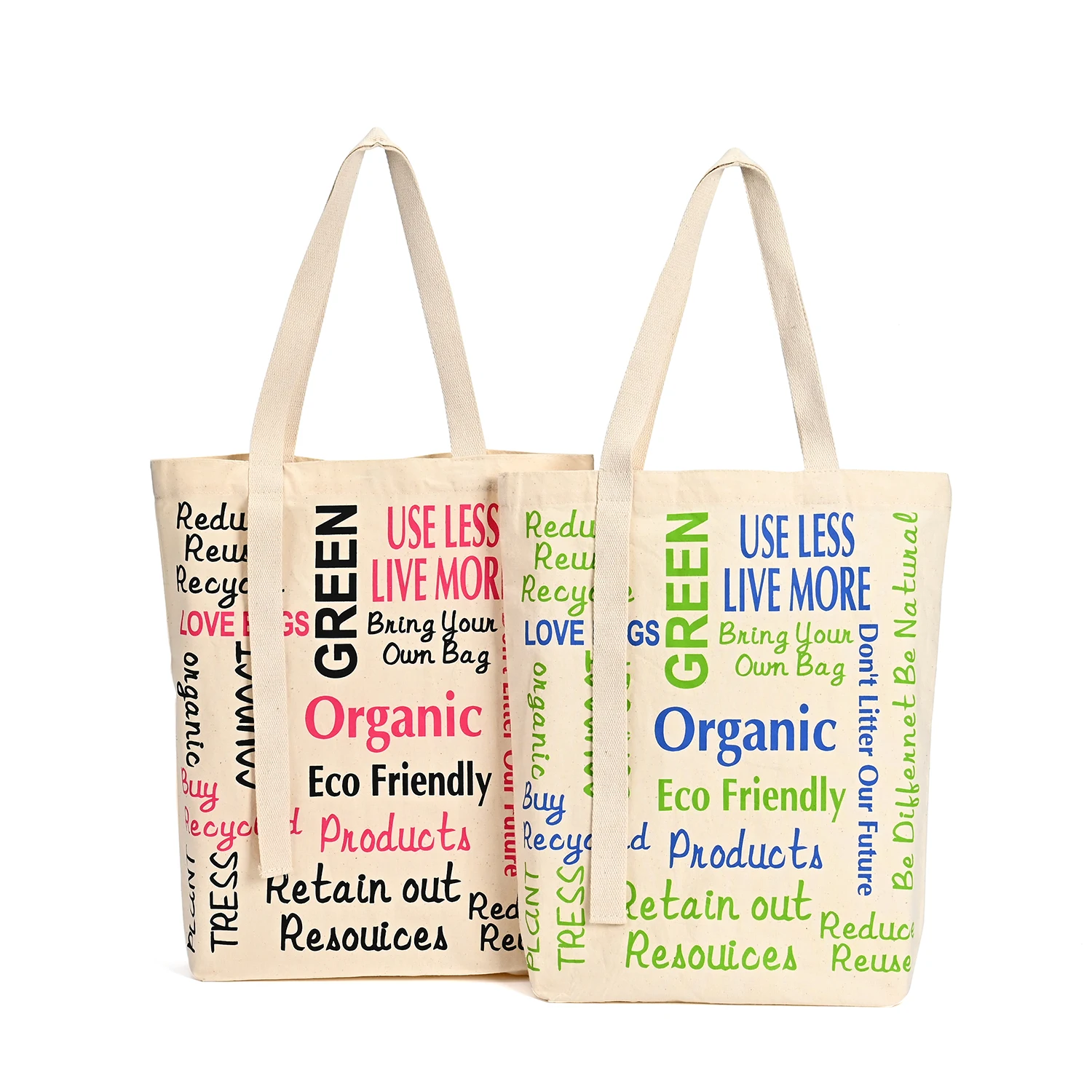 Fashion Design Eco Canvas Shopping Bag Reusable Large Size Shoulder Cotton Bag Cotton Canvas Shopping Tote Bag supplier