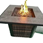 Black Fire China Manufacturers Luxury Black Warm Patio Camping Tabletop Gas PROPANE Fire Pit Outdoor