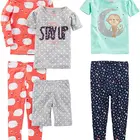 Boys Boys Girls 6 Piece Snug Fit Cotton Kids Pajama Set Winter Thermal Pj Set OEM Children Pajamas