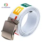 Elastic Belt OEM Supplier Custom Design Fashion Fabric Elastic Braided Waist Mens Canvas Belt