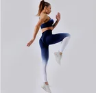 Summer Set Sets Sets Summer 2 Piece Gym Clothing Seamless Yoga Set Scrunch Butt Seamless Yoga Legging Sets