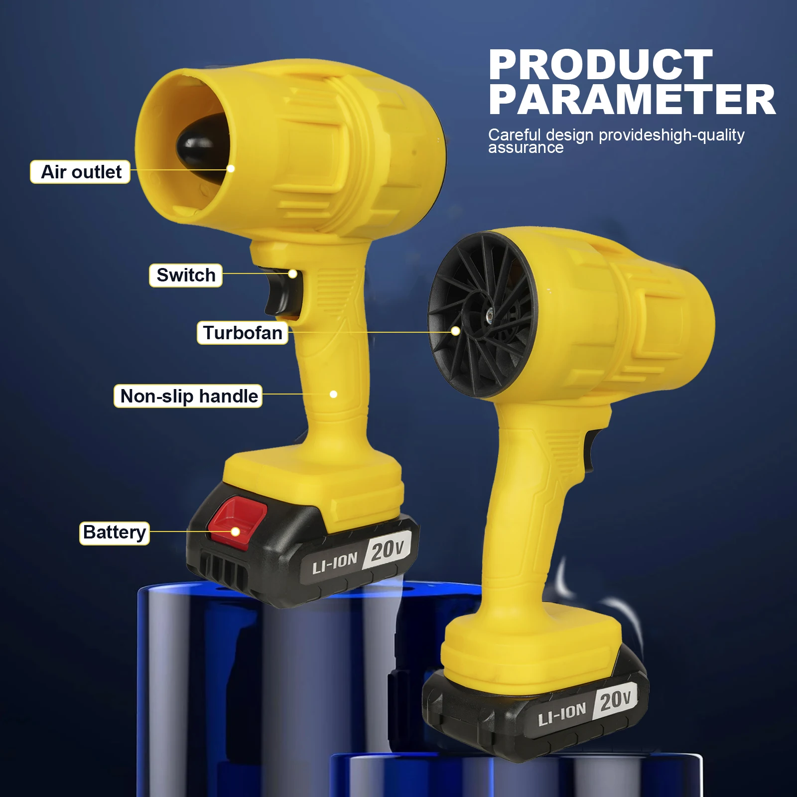 Cordless Turbo Blower, 20V, BBQ - detail 4