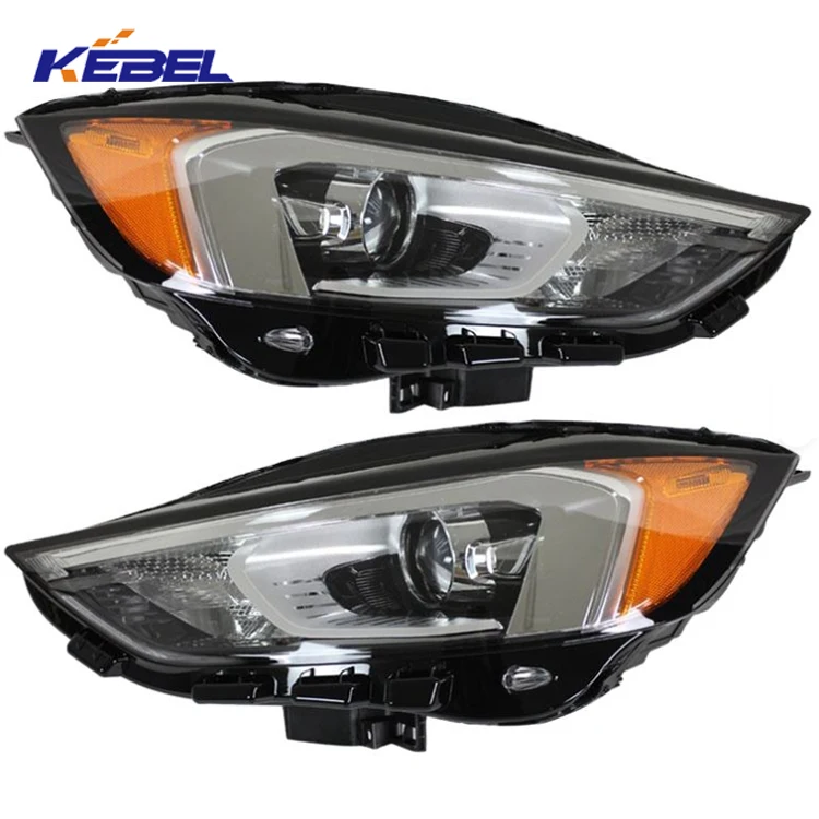 Wholesale Price White Frame with Yellow Width Indicator Lampshade Headlight USA Type KK7B-13W029-AE for Ford Edge 2019-2023 manufacture