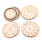 Craft Crafts Creative Clock Pattern Diy Craft Natural Wood Chips New Inventions In China