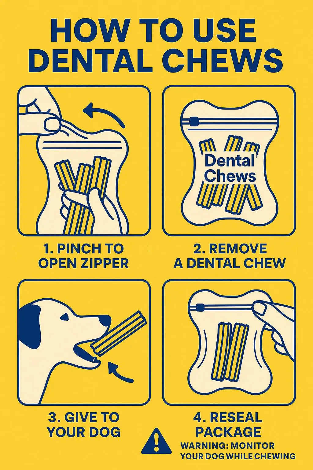 Shaped Pouch with Zipper for Pet Dental Chews - detail 8