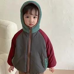 Children's Cotton Clothes On Both Sides Wear Thickened Boys' Clothing Winter Girls' Cotton Coat 2023 New Baby Cotton Jacket