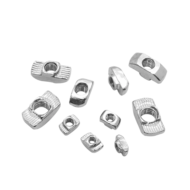 Aluminum Profile T-shaped Nut 20/30/40/45 M3-M4-M5-M6-M8 Hammer Boat Shaped Locking Component details
