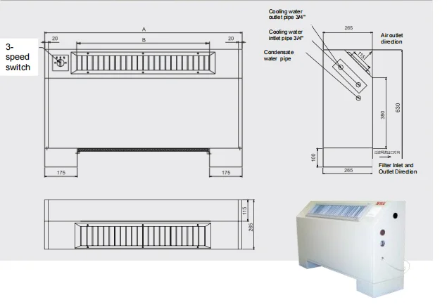 Fan Coil Unit, HVAC, Brushless - detail 20