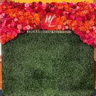 Rose Wedding Wedding Decoration Flowers Custom Decoration Artificial Rose Flower Backdrop Wall Wedding