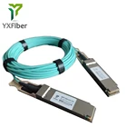 To 100g Qsfp28 100G QSFP28 AOC 20m 66ft Active Optical Cable QSFP28 To QSFP28