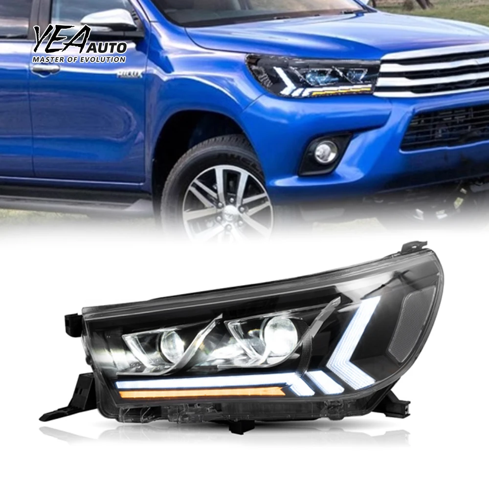 product headlight head light led headlights head lamp for toyota hilux vigo headlamp 2016 2019 pick up head lights plug and play-4