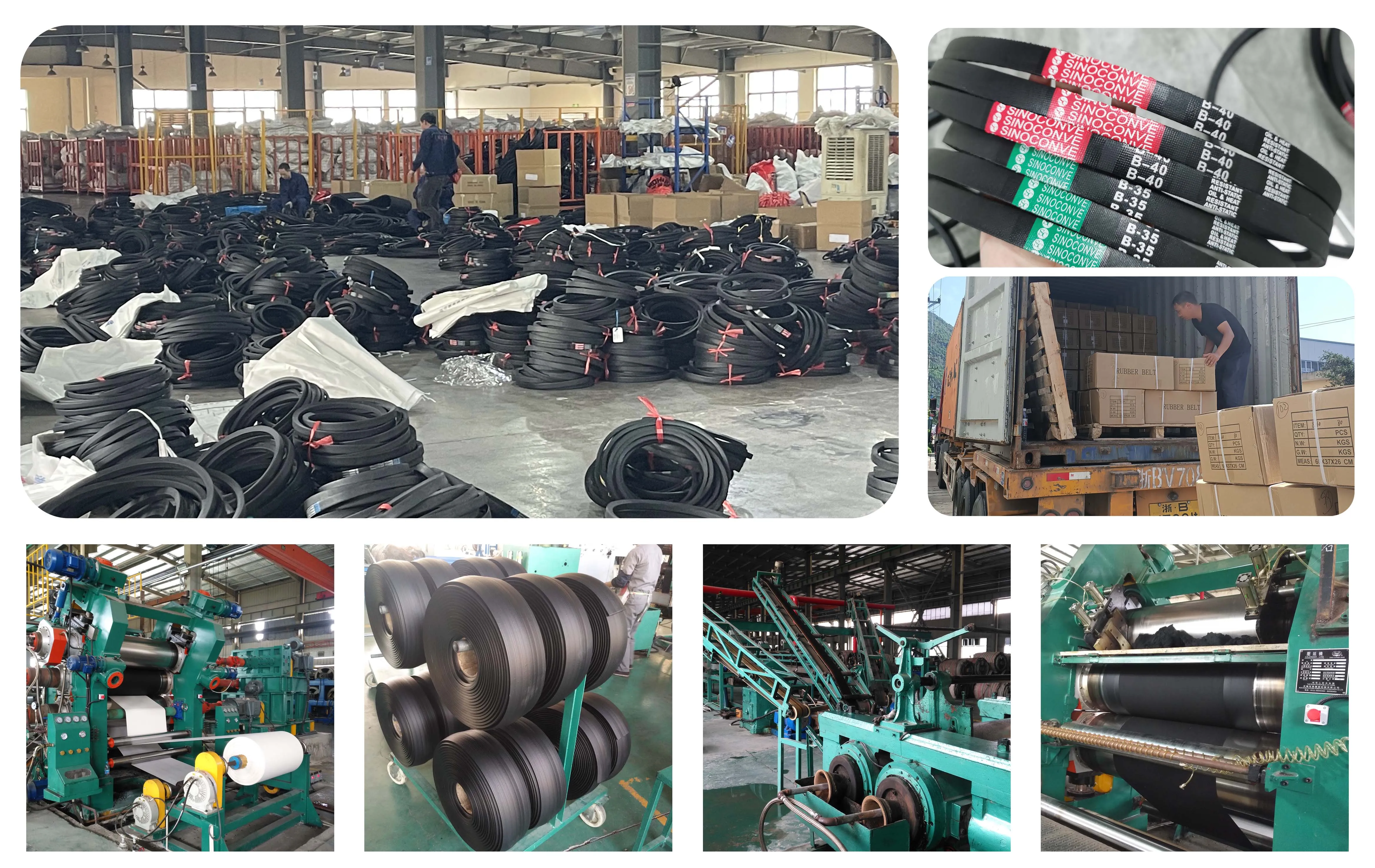 Type M a B C D E SINOCONVE Industrial Rubber V Belt