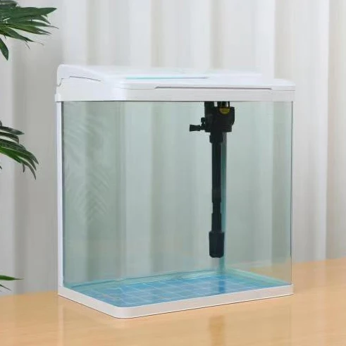 Wholesale Home Fish Tank Aquarium Custom ultra clear glass aquarium tank set With Cover 0