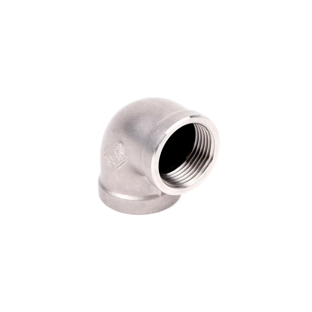 Hot Sale Investment Casting Stainless Steel Pipe Fitting threaded Elbow Nipple Tee Union_2