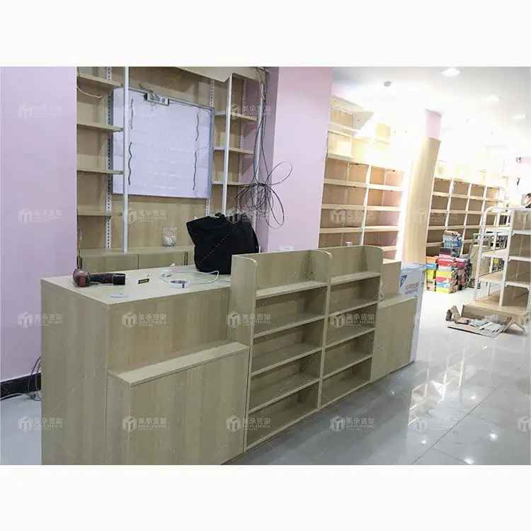 Meicheng Agent Invited Store Counter Checkout Metal Checkout Desk Convenience Store Small Checkout Counter