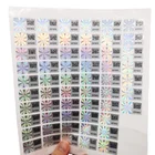 Code 3d Hologram Product Self Adhesive Label Custom Logo Qr Code Safe Waterproof Holographic Scratch Off Sticker