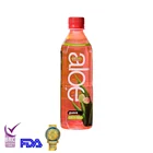 Beverage Flavor Fresh Organic Aloe Vera Beverage With 10% Pulp In Guava Pomegranate Flavor