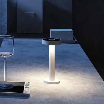 Creative Led Touch Portable Cordless Luxury Modern Rechargeable Led Desk Battery Table Lamp