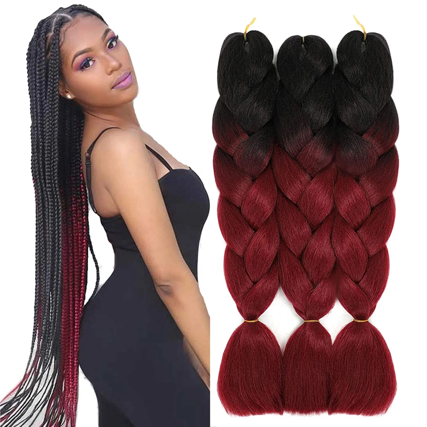48 Inch 100 Grams 26 Inch Pre Stretched Ez Braiding Hair Synthetic Hair  Expression Jumbo Braid Hair 24 Inch 32 Inch 41 Inch - Buy Ultra Braid Hair,Rasta  Braid Hair,Hair Expression For