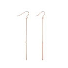 Long Drop Earrings Women Long Chain Bar Pendant Drop Earrings Stainless Steel Dangle Earrings