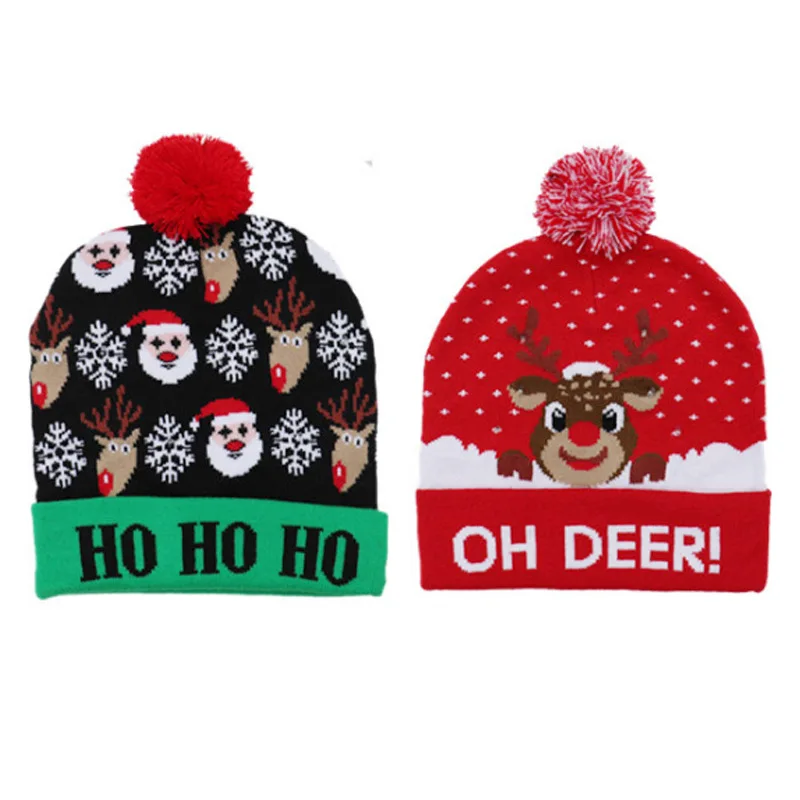 childrens christmas wooly hats