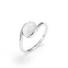 Oval Shape Silver Ring New Designs Oval Shape Synthetic Cat's Eye Stone Engagement 925 Silver Ring