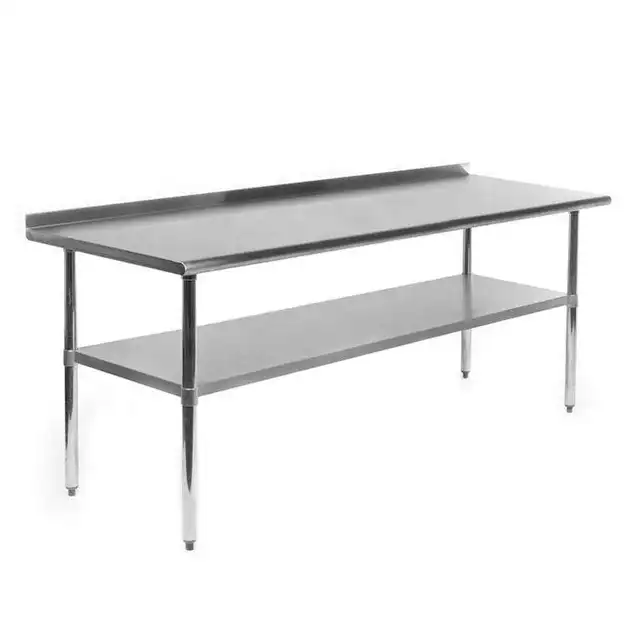 Low Price Stainless Steel Workbench Double-layer Three-bread Side Workbench Stainless Steel Workbench With Three Sides
