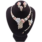 Fashion Jewelry Set Indian Style Bridal Necklace Ornament Women's Tricolor Fashion Jewelry Mom And My Jewelry Set