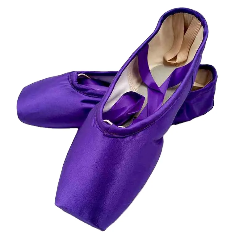 purple pointe ballet shoes