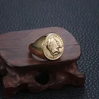 Fashion Stainless Steel Ring Rings Fashion Hip Hop Religion Stainless Steel Gold Ring Punk Napoleon Rings