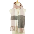 Hijab Winter Scarf Cashmere Women Tassel Hijab Scarf Checked Men's Scarf Stocklot