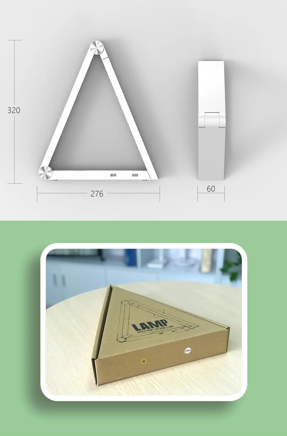 Wireless Charger Led Desk Lamp EU UK US AU Plug Atmosphere New Foldable Wireless Charging Table Nightlights Led