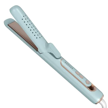 Negative ions product airflow hair straightener and curler 2 in 1 professional hair styling tool for household