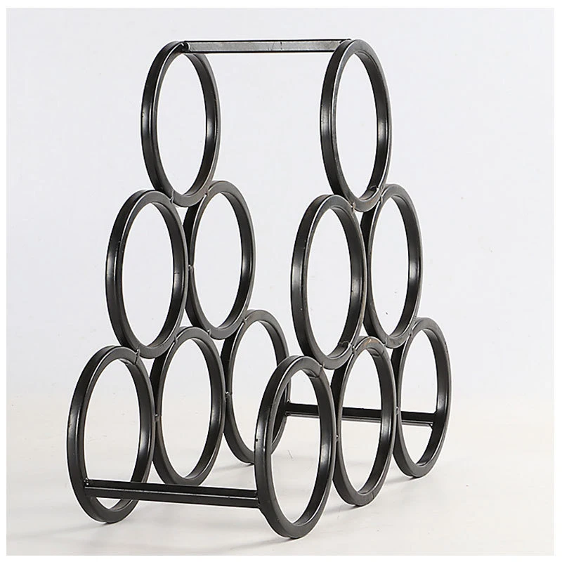 Iron Wine Racks Countertop 6 Bottle Wine Rack Free Standing Metal Wine Bottle Holder