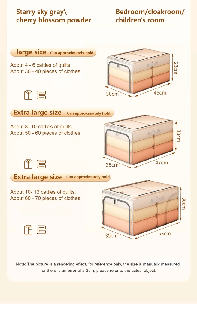 Foldable PVC Clothing Organizer with 20-35L Capacity Over 10kg Load Durable & Waterproof for Modern Home Storage Box manufacture